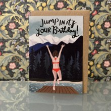 Birthday card - Jump in it's your birthday!